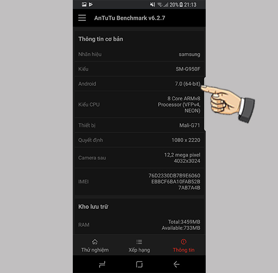 Thông tin cấu hình máy